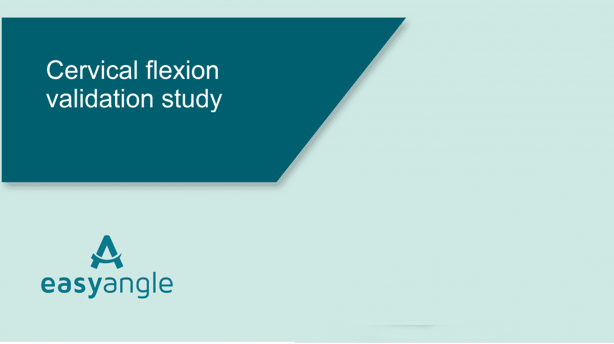 EasyAngle – Cervical flexion validation study