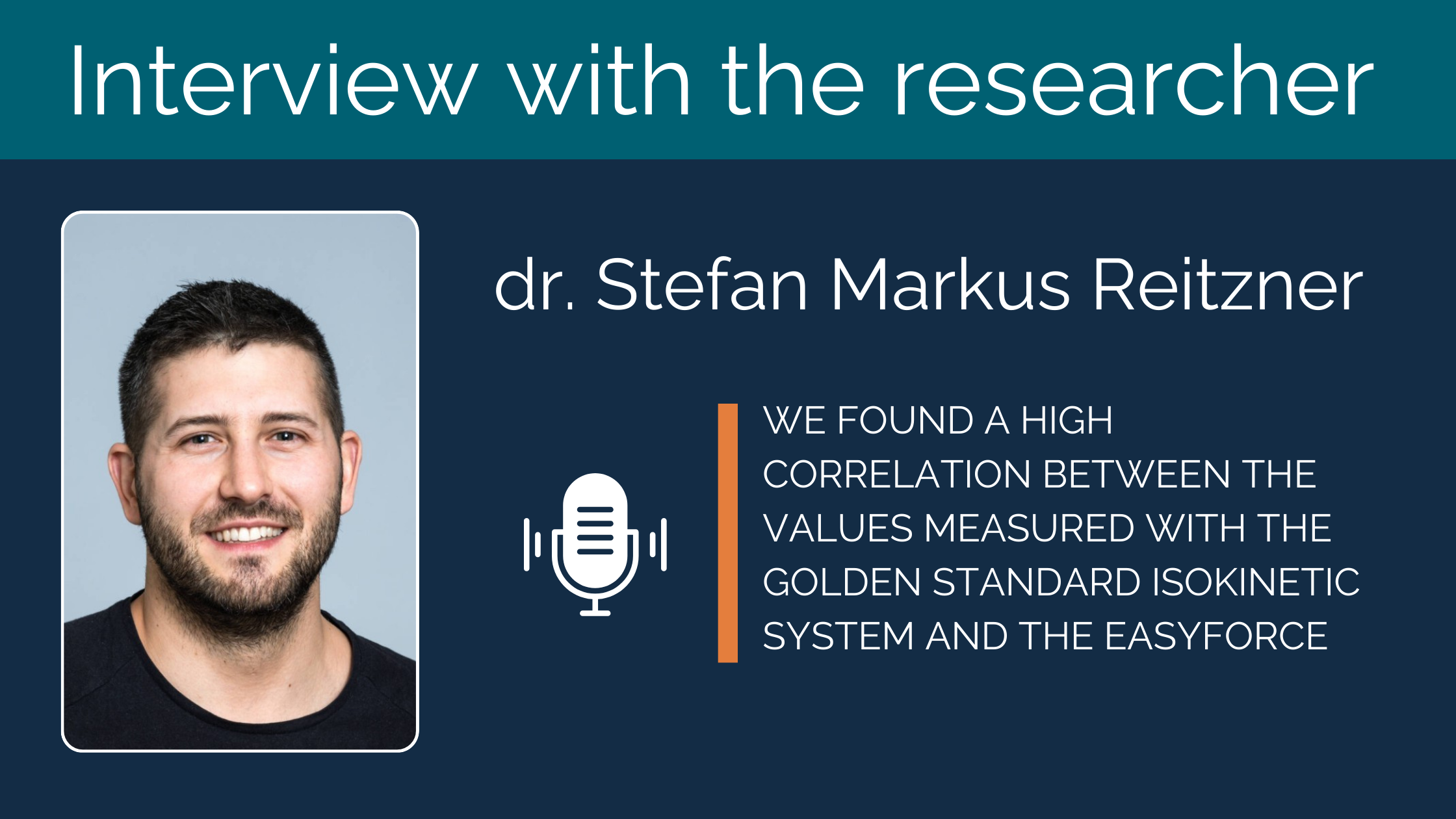 Researchers found high correlation between values measured with the gold standard Isokinetic System and EasyForce.