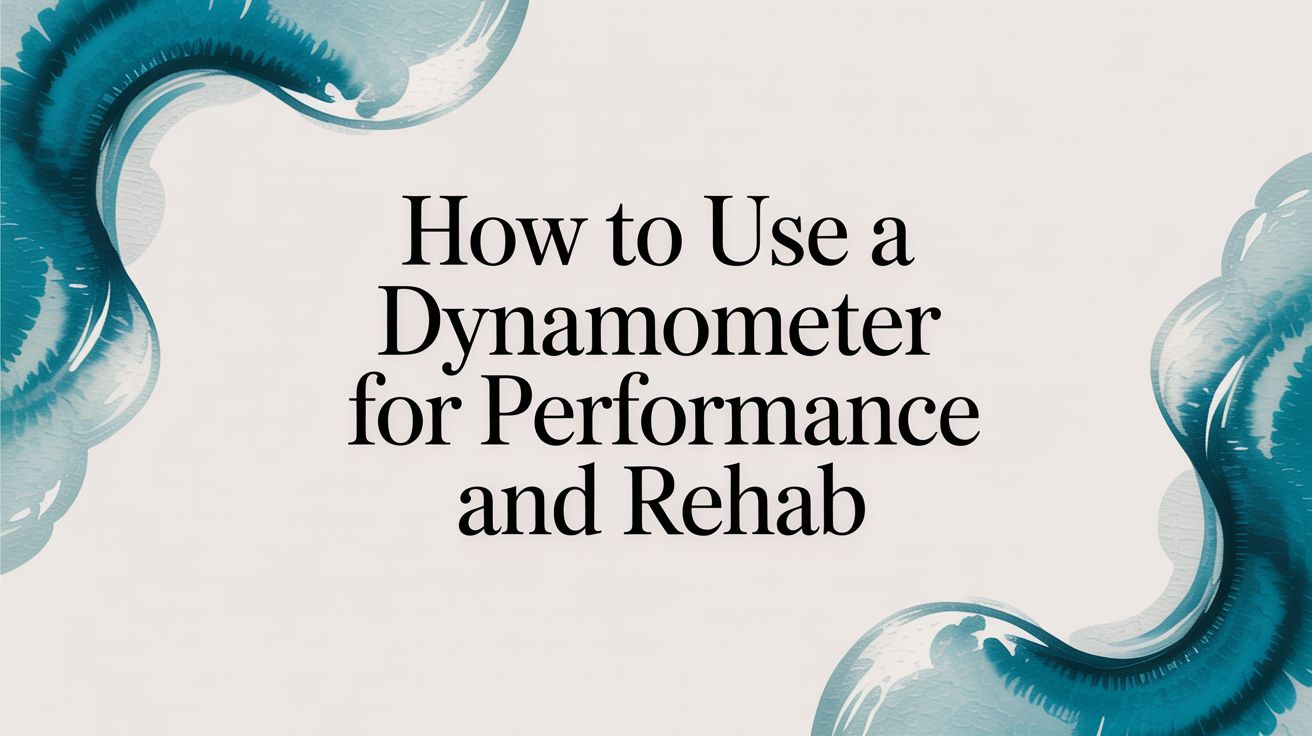How to Use a Dynamometer for Performance and Rehab