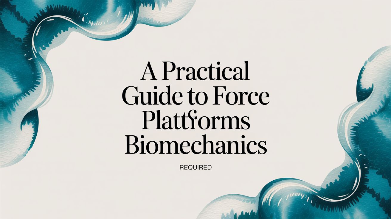 A Practical Guide to Force Platforms in Biomechanics