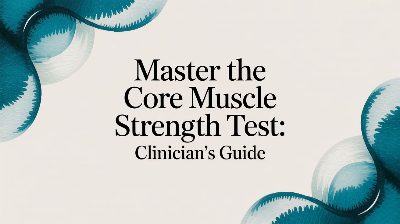 Master the Core Muscle Strength Test: A Clinician's Guide