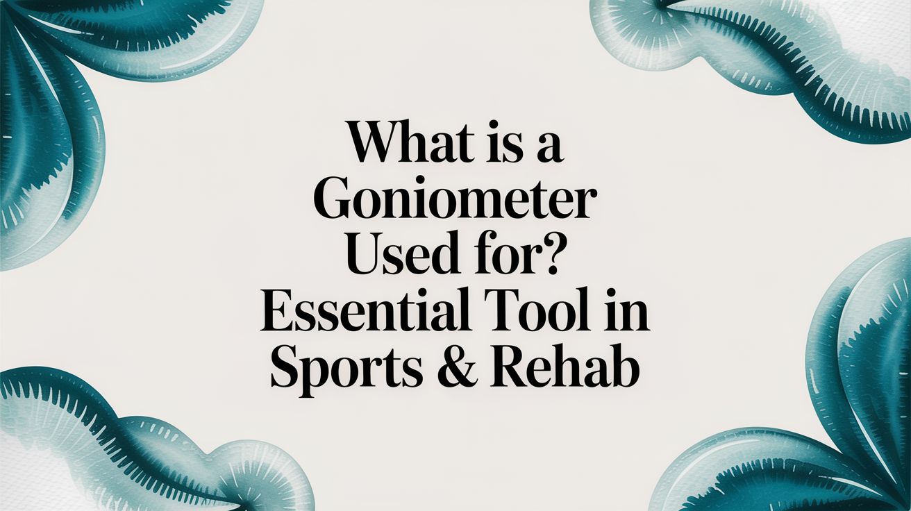 What Is a Goniometer Used For? An Essential Tool in Sports & Rehab