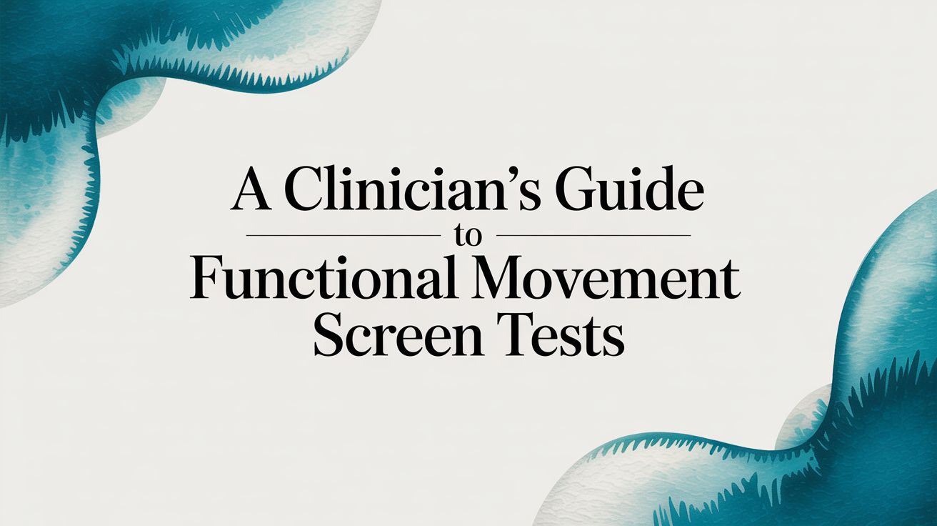A Clinician's Guide to Functional Movement Screen Tests